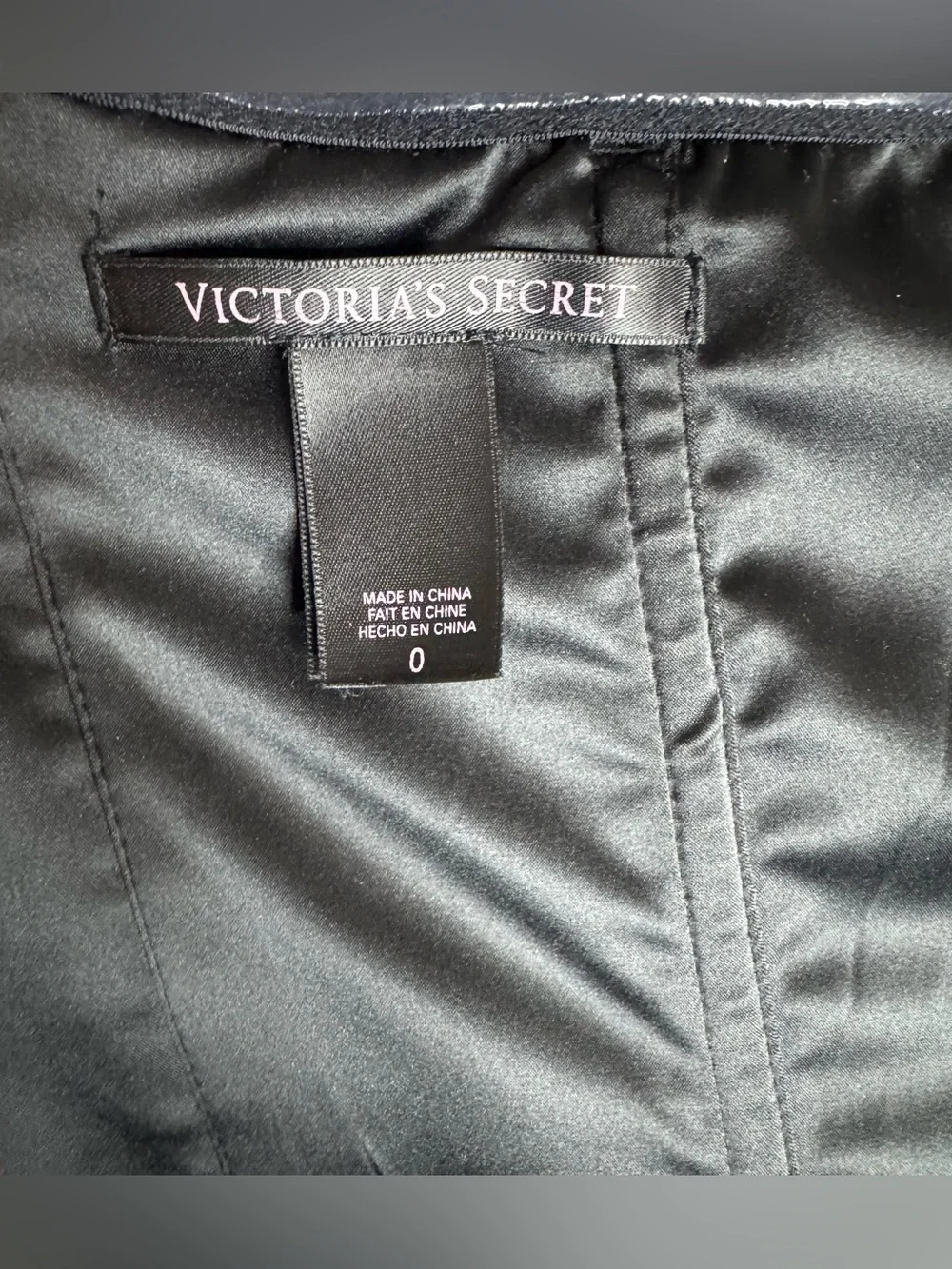 Victoria’s Secret Rare Black Strapless Double-Breasted Corset Top Size 0 - Picture 4 of 4